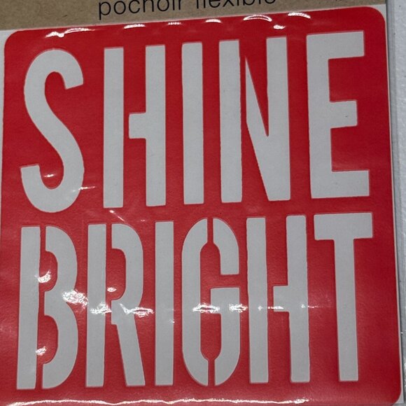 Crafter’s Square Shine Bright Flexible Reusable Stencil Craft Decor - Picture 3 of 3
